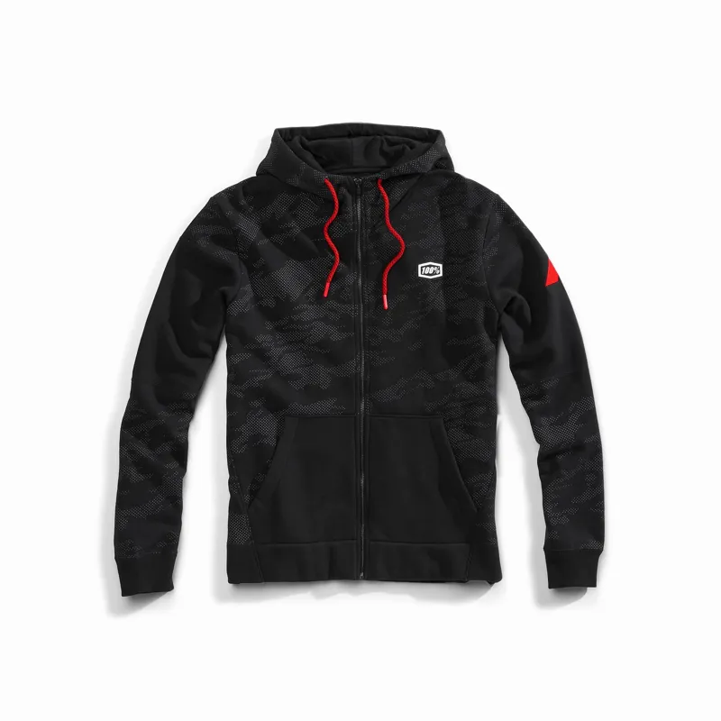 100 Percent Emissary Zip Hooded Sweatshirt Black