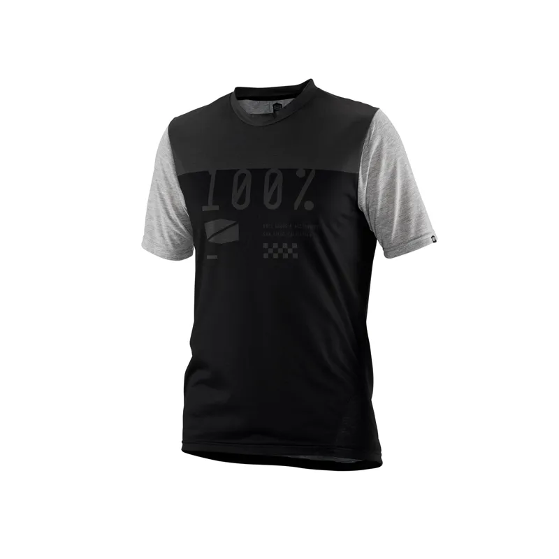 100 Percent Airmatic Jersey Black/Charcoal