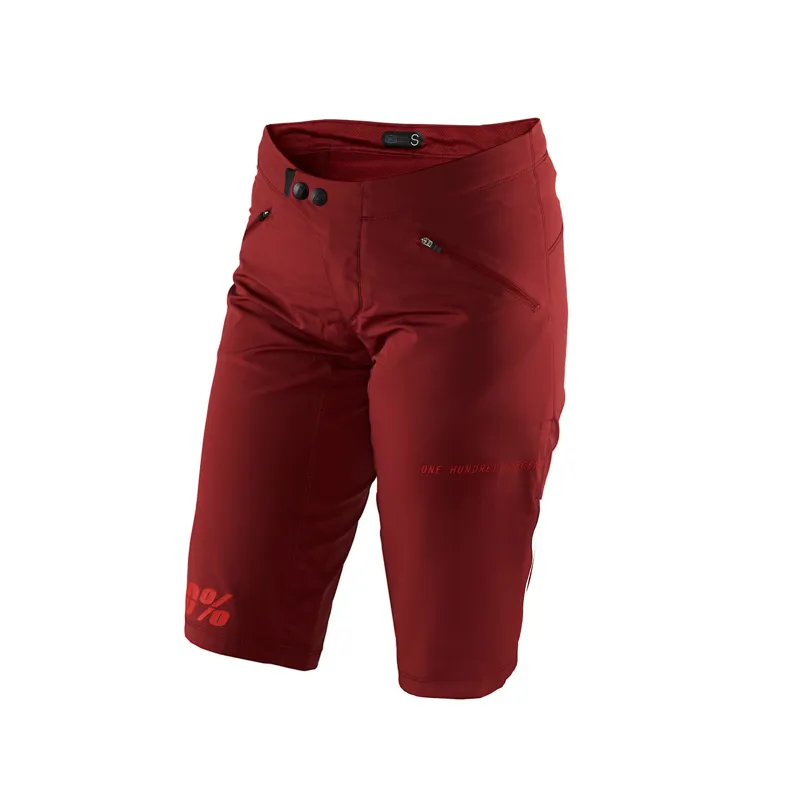 100 Percent Ridecamp Womens Shorts Brick
