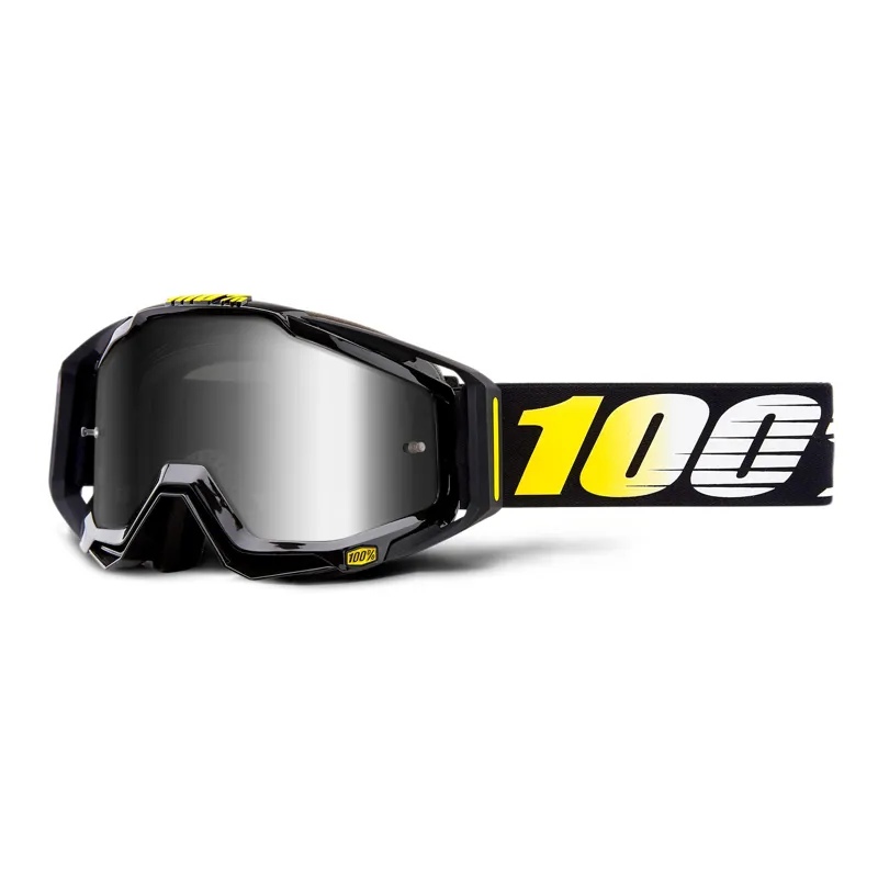 100 Percent Racecraft Silver Mirror Lens Cosmos 99 Goggles
