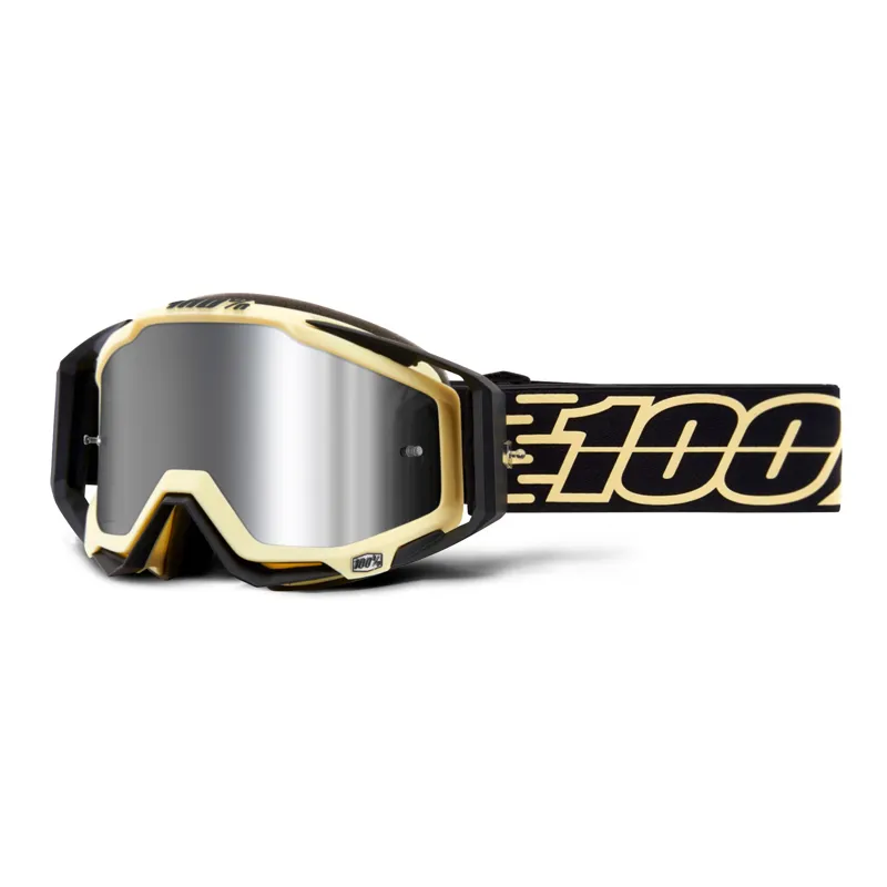 100 Percent Racecraft + Goggles Injected Silver Mirror Lens Jiva