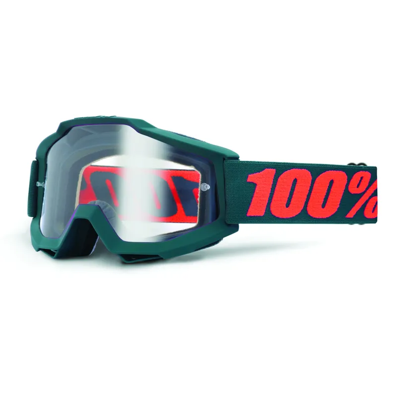100 Percent Accuri Goggles Clear Lens Gunmetal