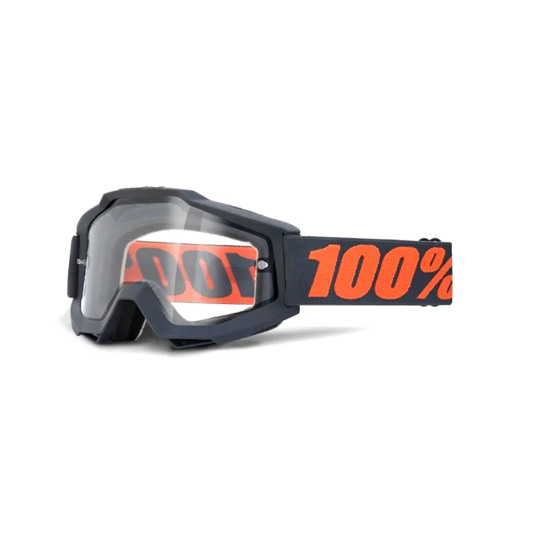100 Percent Accuri Enduro Moto Goggles Clear Dual Lens Gunal