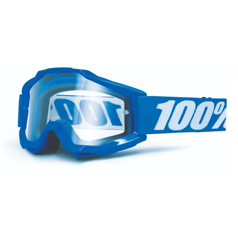 100 Percent Accuri OTG Goggles Clear Lens Reflex Blue