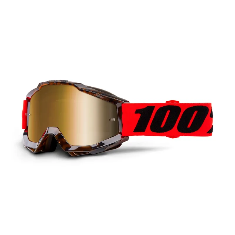100 Percent Accuri Goggles Gold Mirror Lens Vendome