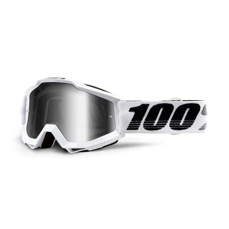 100 Percent Accuri Goggles Galatica Silver Mirror Lens Galactica