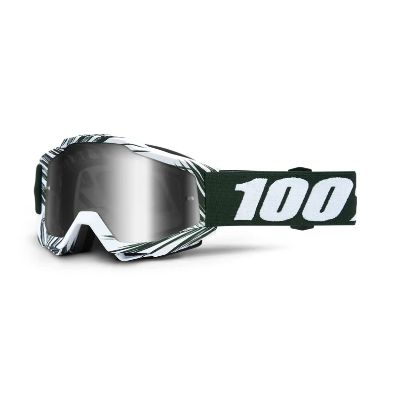 100 Percent Accuri Goggles Silver Mirror Lens Bali
