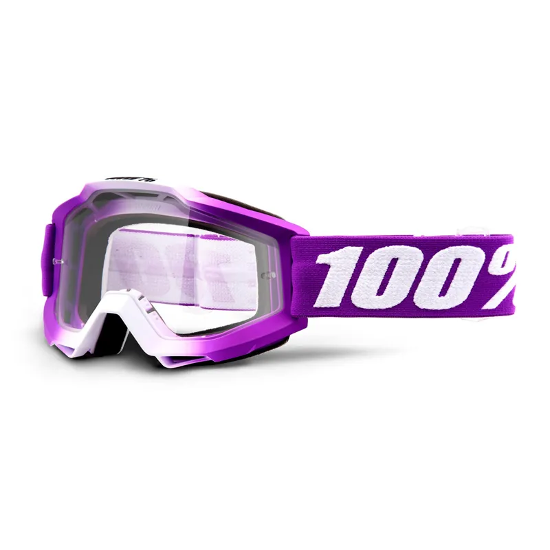 100 Percent Accuri Youth Goggles Clear Lens Framboise