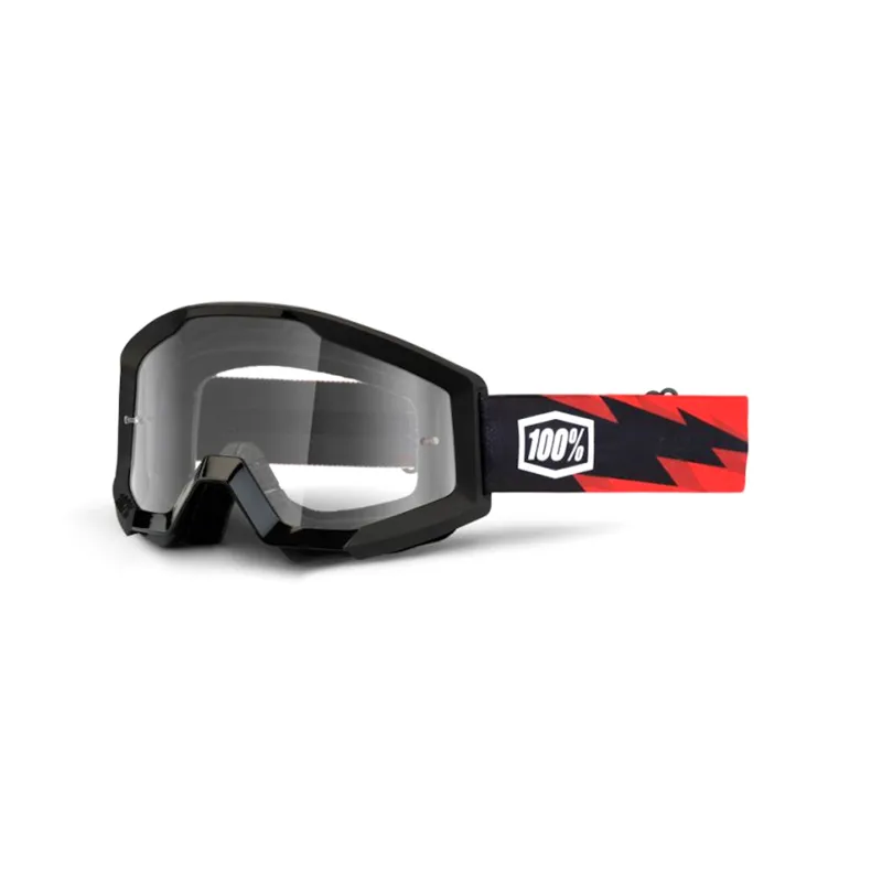 100 Percent Strata Goggles Clear Lens Slash