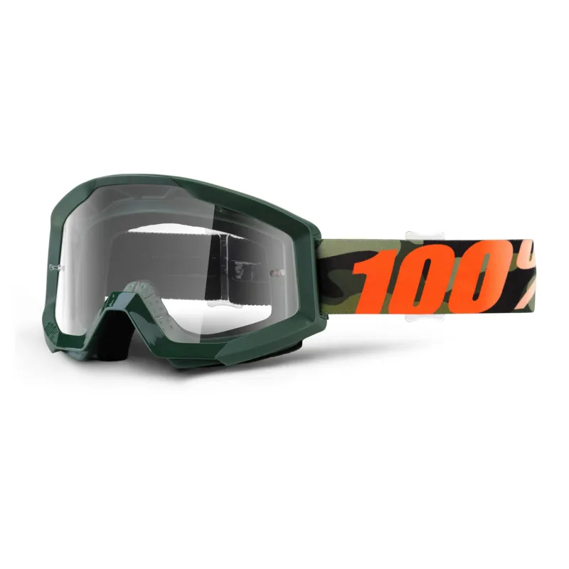 100 Percent Strata Goggles Clear Lens Huntsitan
