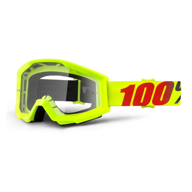 100 Percent Strata Goggles Clear Lens Mercury
