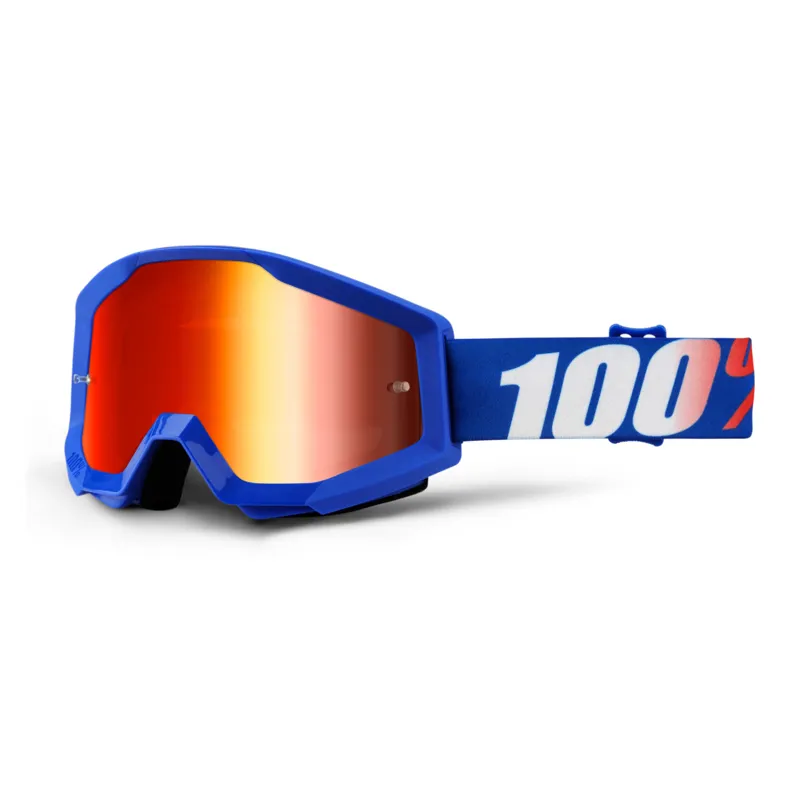 100 Percent Strata Goggles Red Mirror Lens Nation