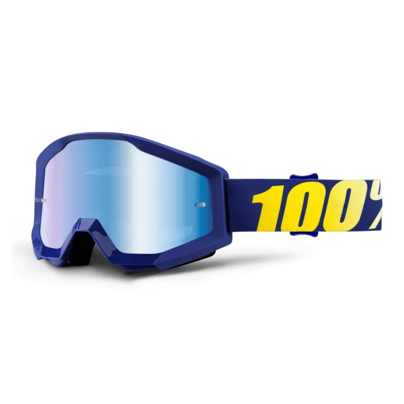 100 Percent Strata Goggles Blue Mirror Lens Hope