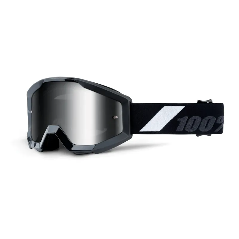 100 Percent Strata Junior Goggles Silver Mirror Lens Goliath