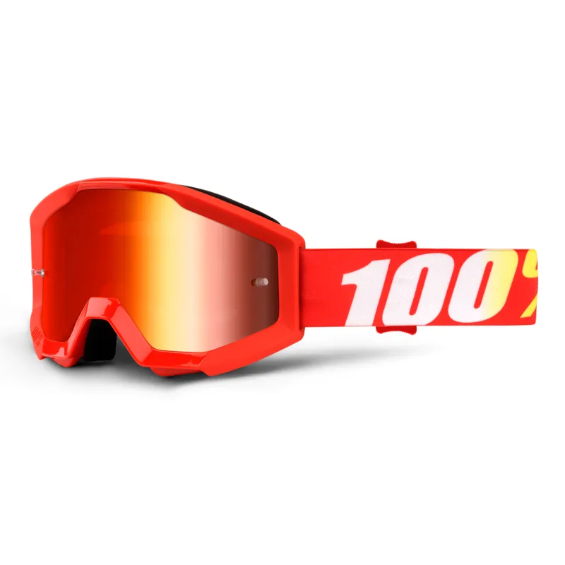 100 Percent Strata Junior Goggles Red Mirror Lens Furnace