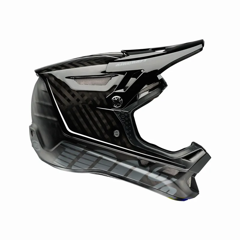 100 Percent Aircraft Carbon Helmet Raw 2 Black