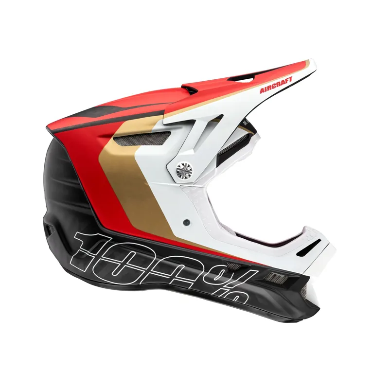 100 Percent Aircraft Carbon Helmet LTD Red
