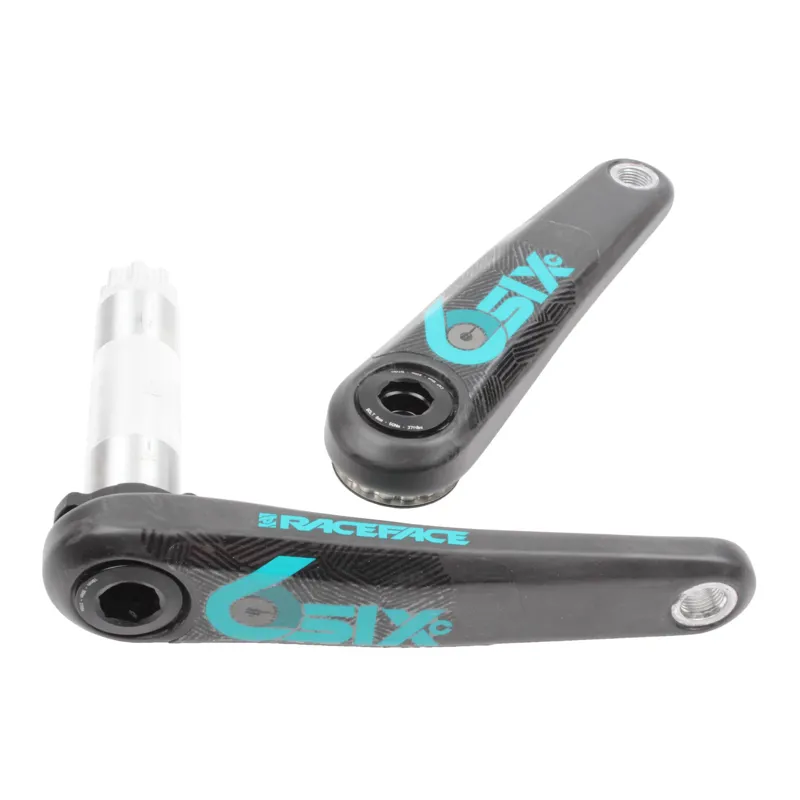 Race Face SIXC Cinch Crank Arms Only Black / Turquoise