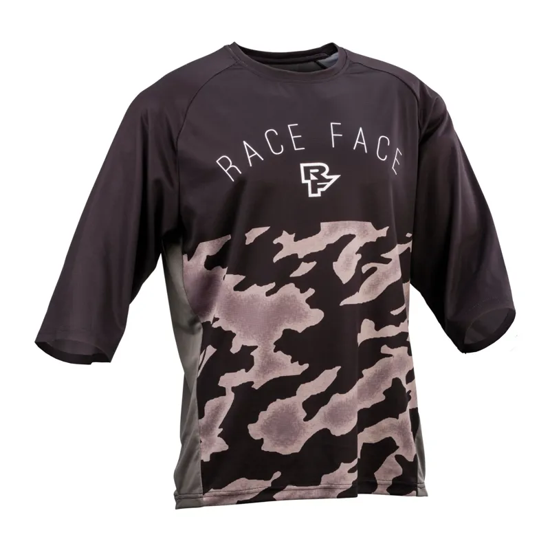 Race Face Ambush Three Quarter Sleeve Jersey Black