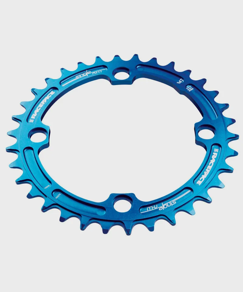 Race Face Narrow Wide Single Chainring in Blue-1
