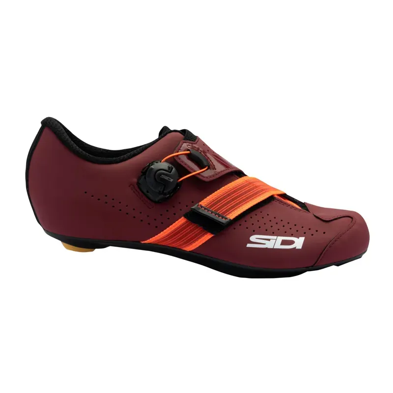 Sidi Prima Women's Road Shoes - Matte Colours In Cabernet/Coral