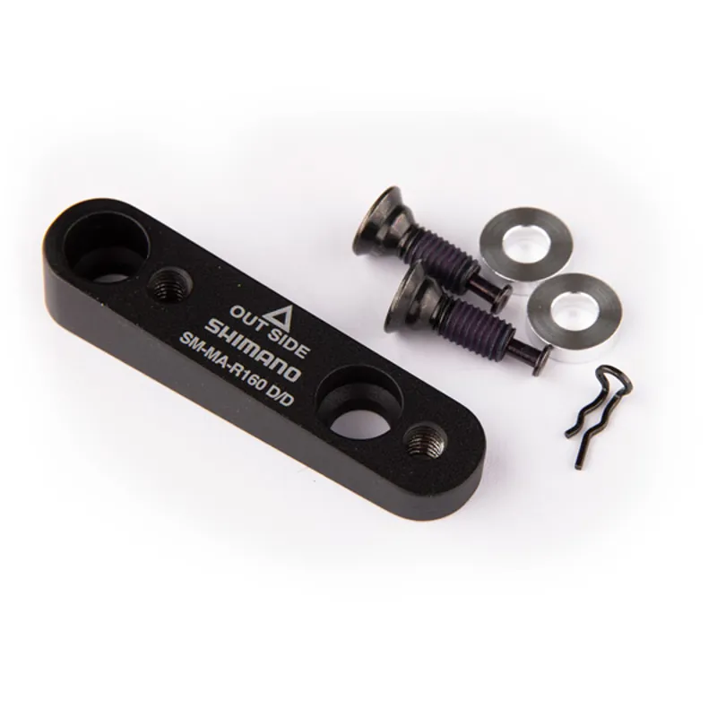 Shimano Spares Adapter Flat to Flat for 160mm Rear in Black