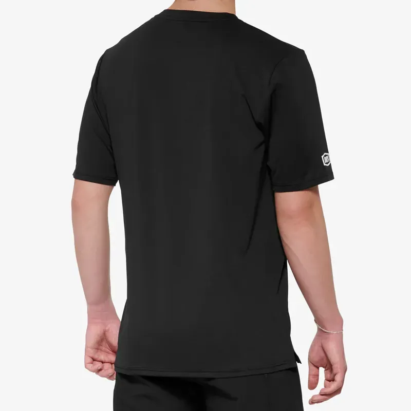 100% Airmatic Short Sleeve Jersey in Black-1