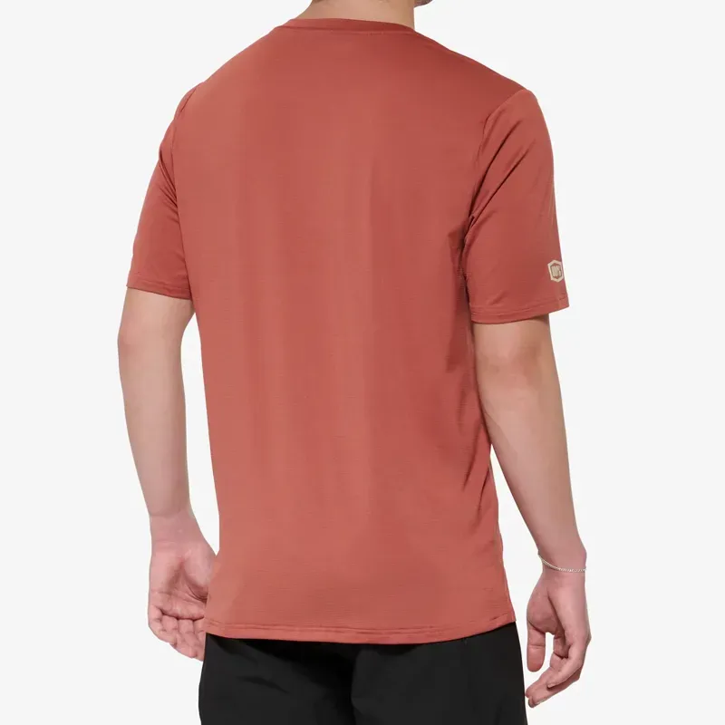 100% Airmatic Short Sleeve Jersey In Cardinal-1