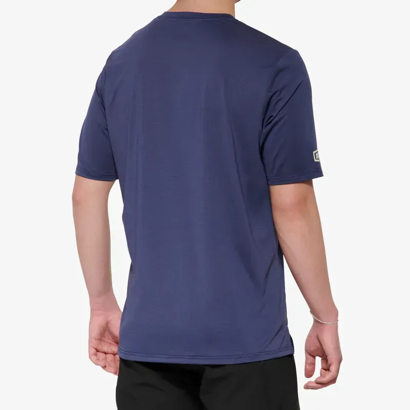100% Airmatic Short Sleeve Jersey In Indigo-1