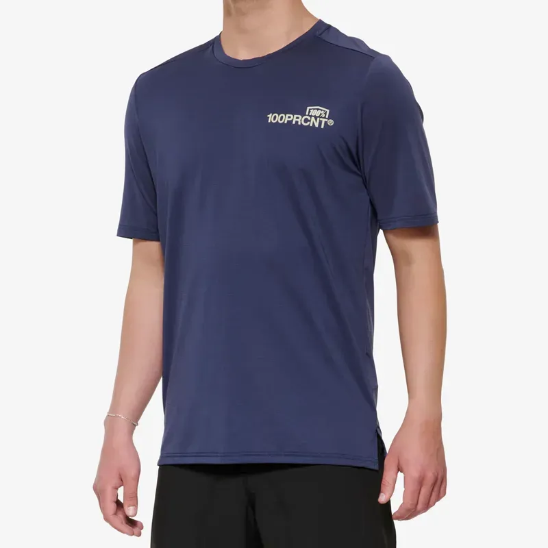 100% Airmatic Short Sleeve Jersey In Indigo