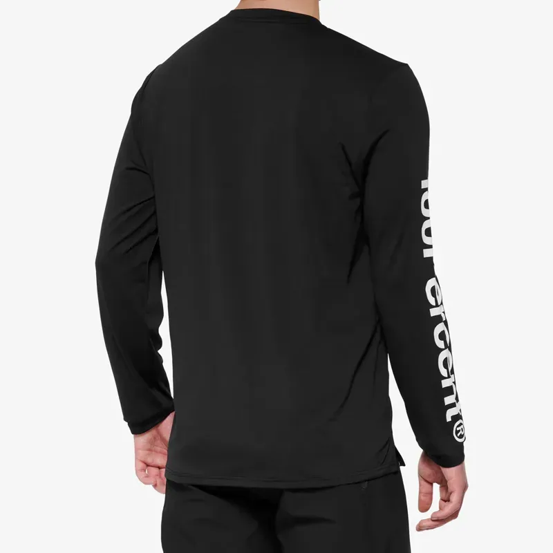 100% Airmatic Long Sleeve Jersey In Black-1