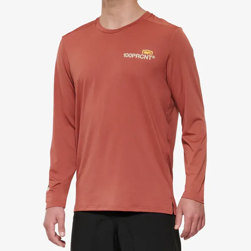 100% Airmatic Long Sleeve Jersey In Cardinal