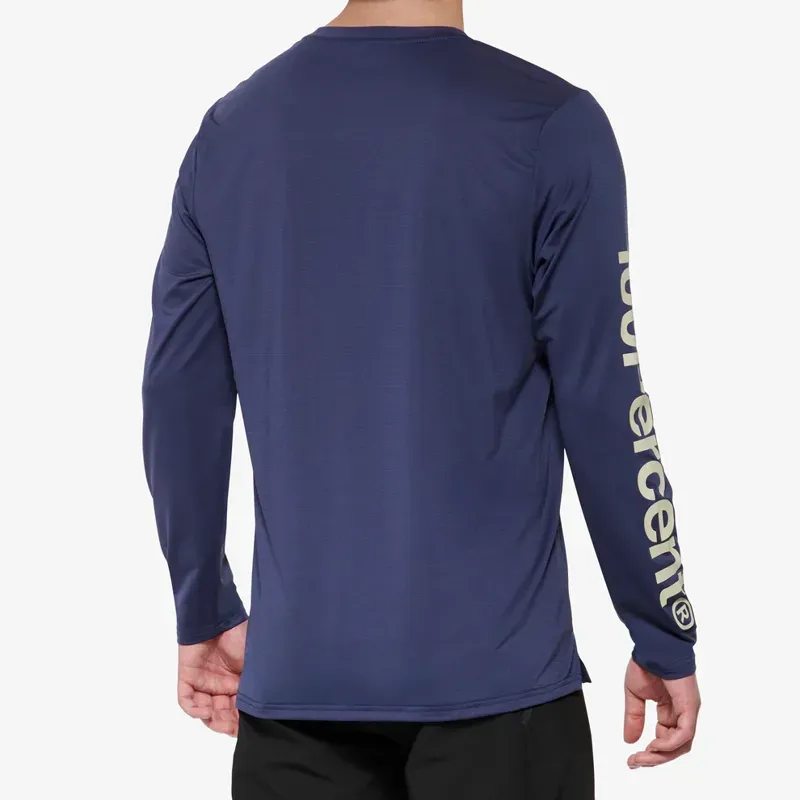 100% Airmatic Long Sleeve Jersey In Indigo-1
