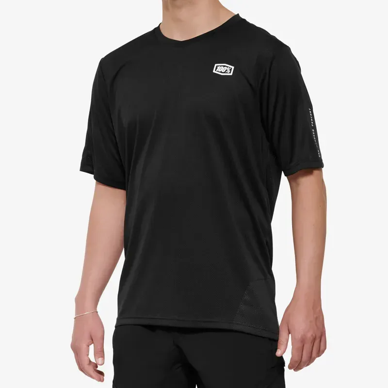 100% Ridecamp Short Sleeve Jersey in Black