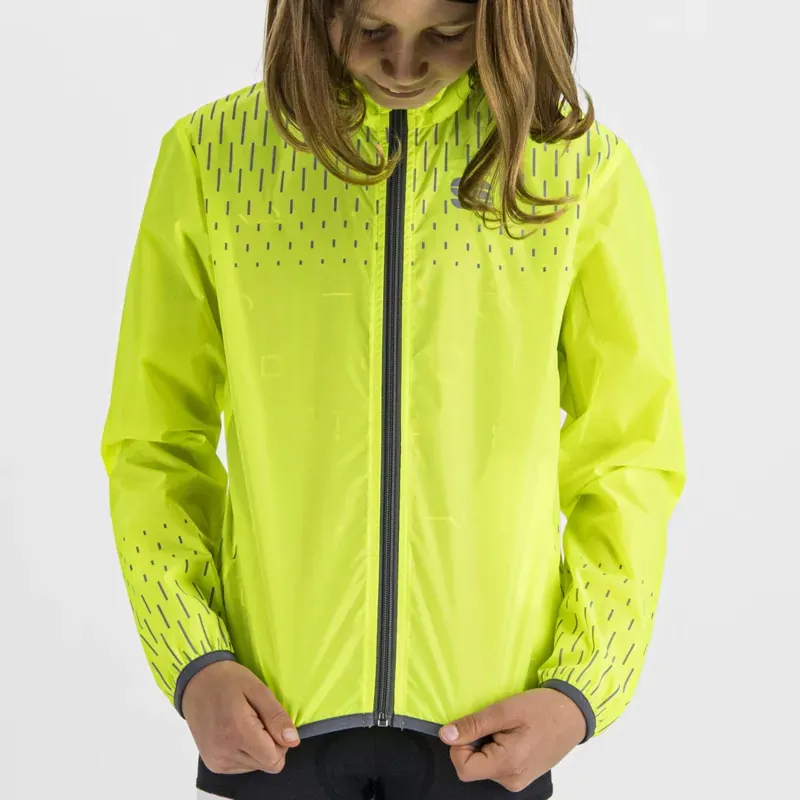 Sportful Kids Reflex Jacket in Yellow Fluo-2