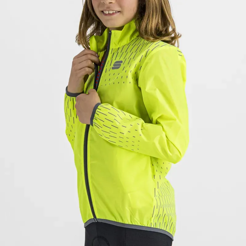 Sportful Kids Reflex Jacket in Yellow Fluo-3