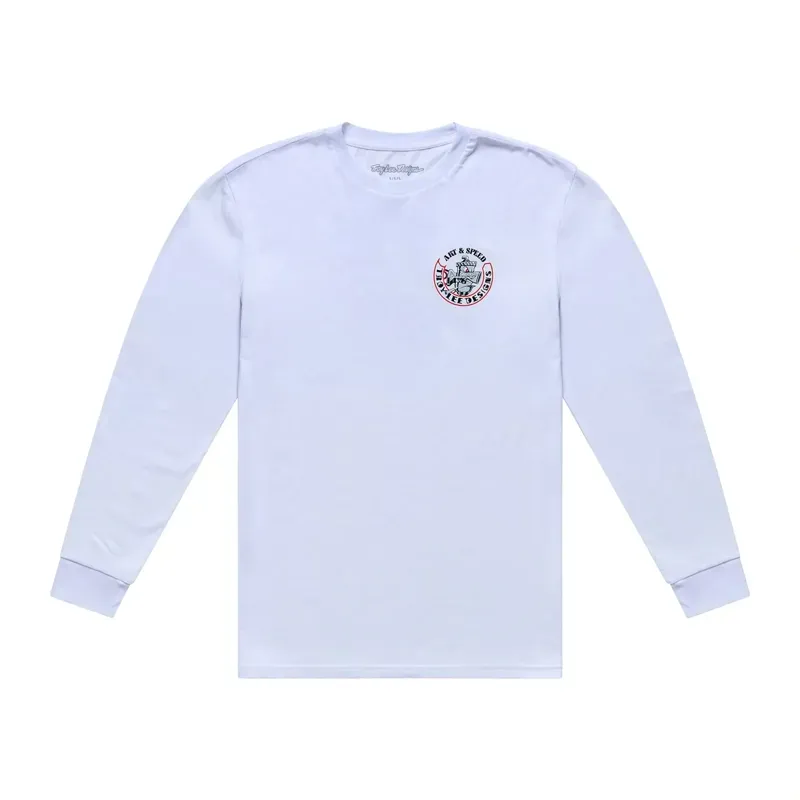 Troy Lee Designs Carb Club Long Sleeve T-Shirt in White
