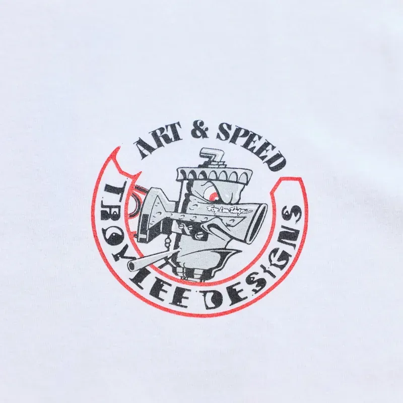 Troy Lee Designs Carb Club Long Sleeve T-Shirt in White-2