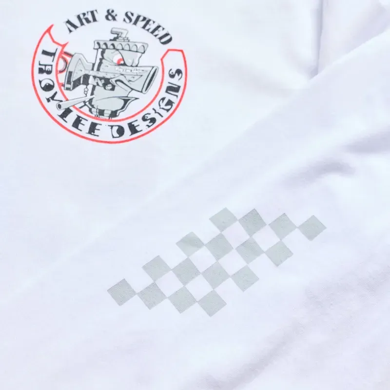 Troy Lee Designs Carb Club Long Sleeve T-Shirt in White-5