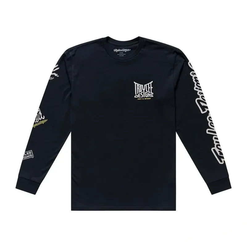 Troy Lee Designs Handlebar Long Sleeve T-Shirt in Black