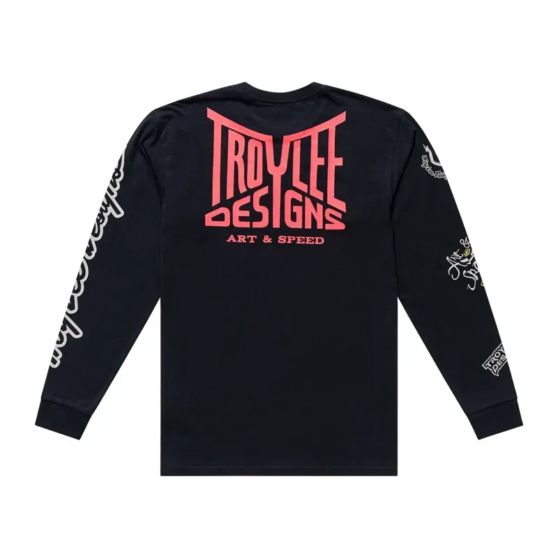 Troy Lee Designs Handlebar Long Sleeve T-Shirt in Black-1