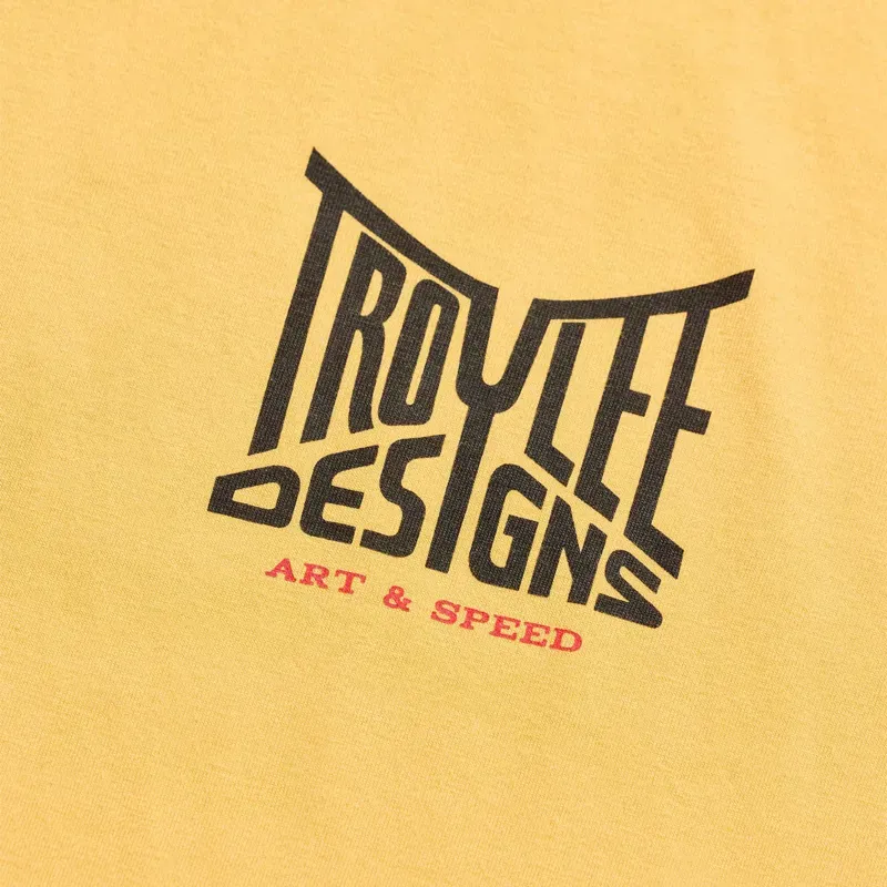Troy Lee Designs Handlebar Long Sleeve T-Shirt in Bleached Melon-2
