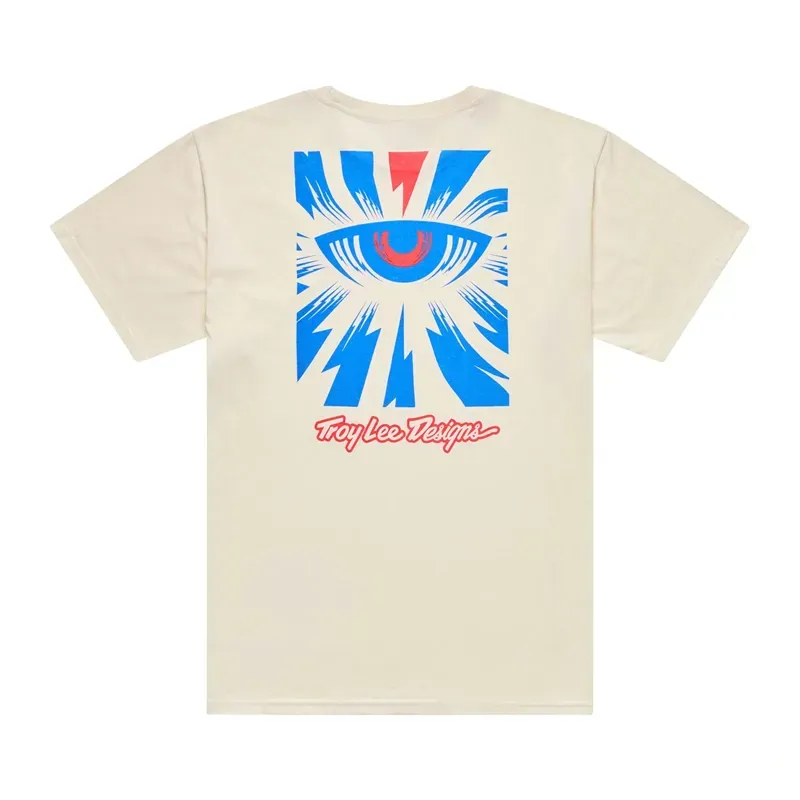 Troy Lee Designs Cyborg Short Sleeve T-Shirt in Vintage White-1