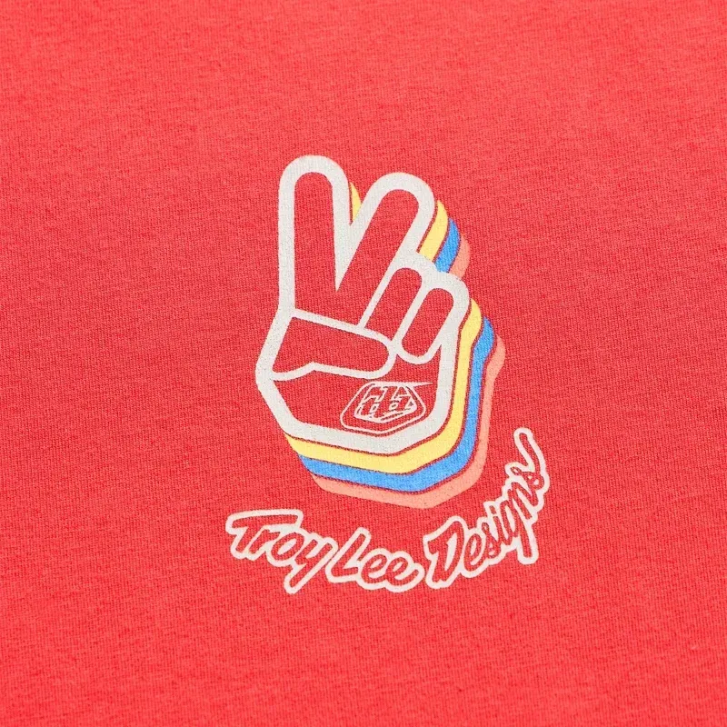Troy Lee Designs Deuces Short Sleeve T-Shirt in Scarlet-2