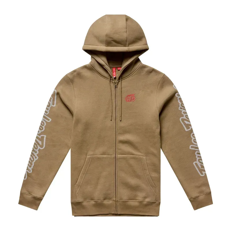 Troy Lee Designs Badge Zip Up Hoodie in Sienna