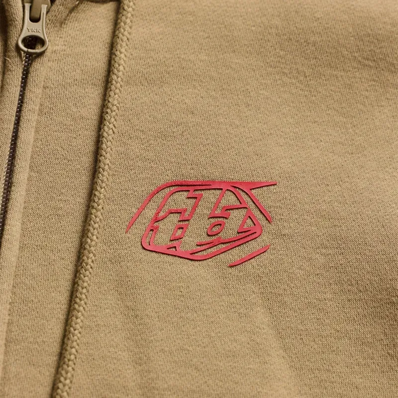 Troy Lee Designs Badge Zip Up Hoodie in Sienna-2