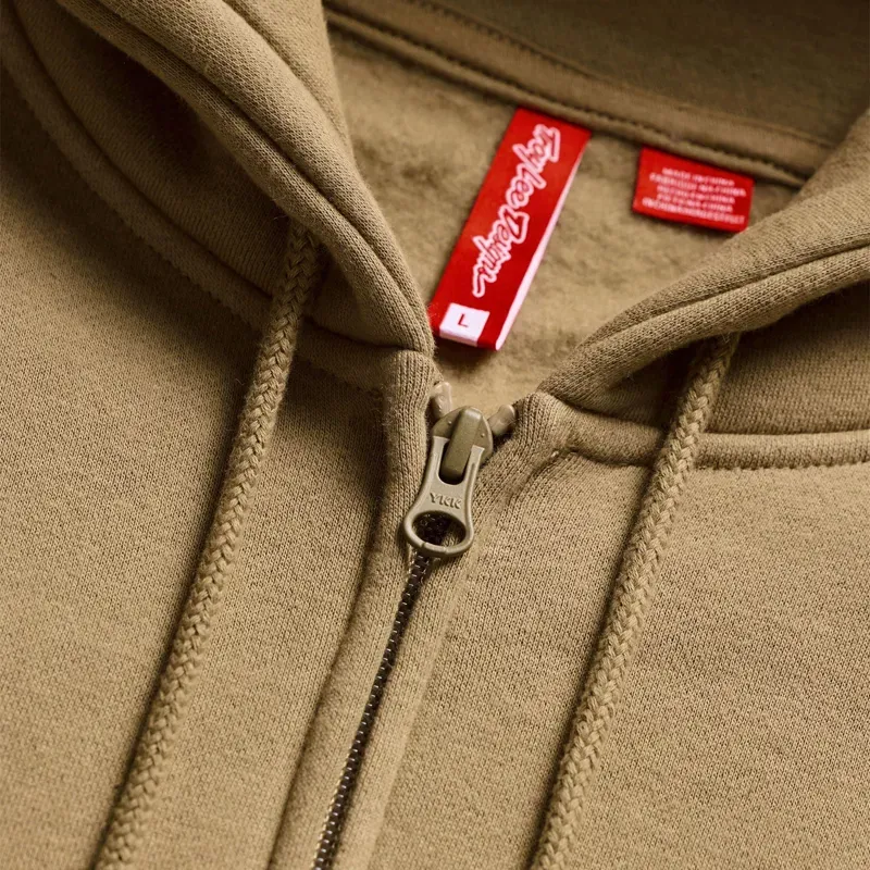 Troy Lee Designs Badge Zip Up Hoodie in Sienna-4