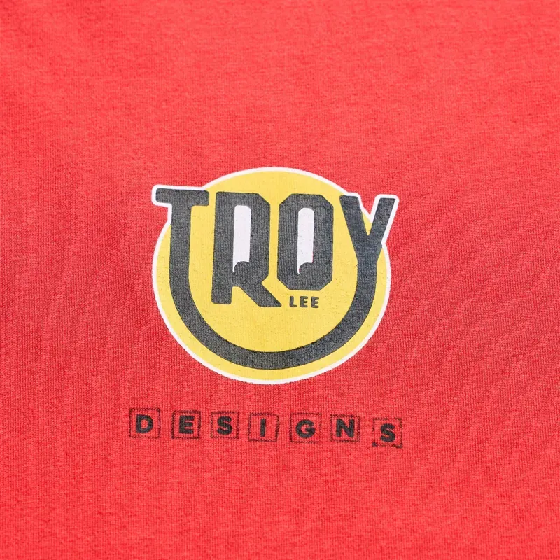 Troy Lee Designs Happy Dayz Short Sleeve T-Shirt in Scarlet-2