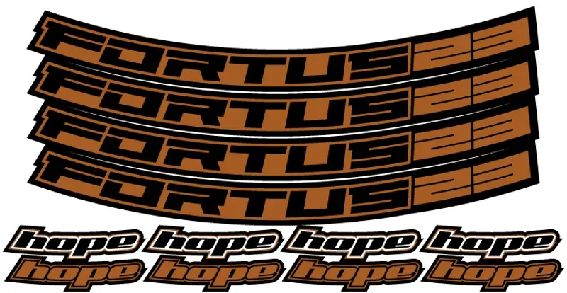 Hope Fortus Decal 23-27.5 in Orange