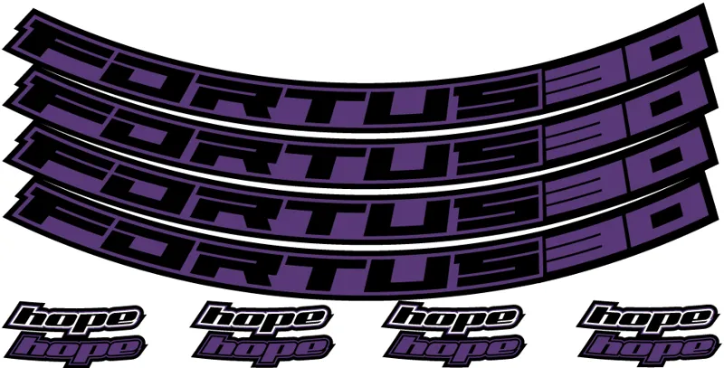 Hope Fortus Decal 30-27.5 in Purple